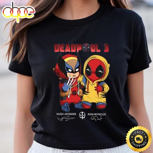 Deadpool 3 Thanks For The Memories Signatures Movie Fans T-shirt