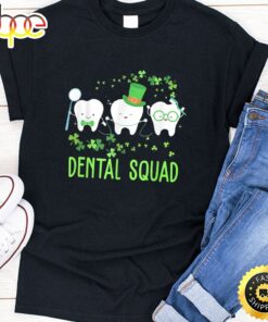 Dental Squad Lucky Shamrock Dental Hygienist St Patrick Day T-Shirt
