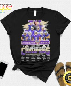 Design 2023 2024 Washington Huskies Sugar Bowl Champions T Shirt