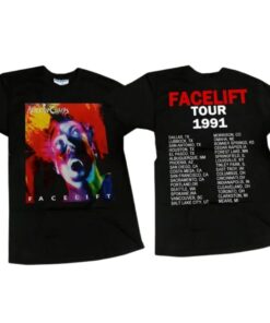 Details about vintage 1990 Alice In Chains Facelift Tour band rock T-shirt Black