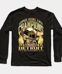 Detroit Super Bowl Champions 2024 Gold Rush Vintage T