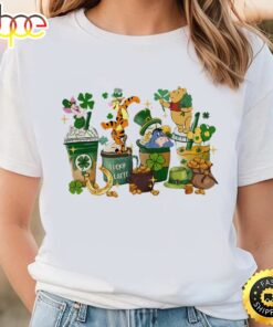 Disney Coffee St Patricks Day Shirt, Winnie the Pooh Coffee Latte