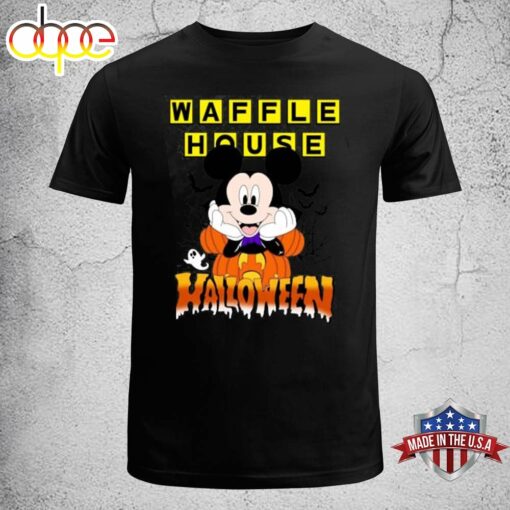 Disney Halloween Waffle House Disney Mickey T-shirt