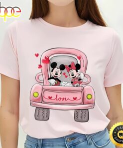Disney Happy Valentine’s Truck Mickey And Minnie Valentine Shirt