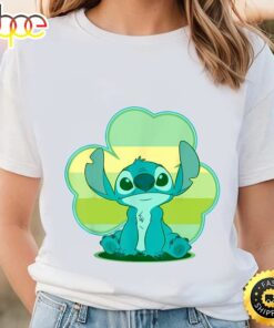Disney Lilo And Stitch St. Patrick’s Day Stitch Clover T-Shirt