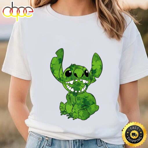 Disney Lilo And Stitch St. Patrick’s Day Stitch T-Shirt