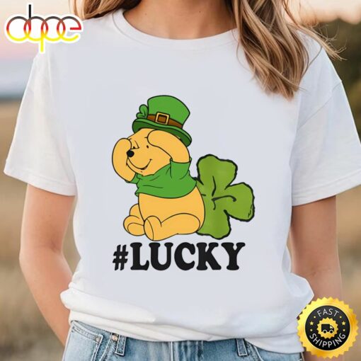 Disney Pooh Winnie The Lucky Shamrock St. Patrick’s Day Shirt