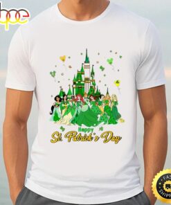 Disney Princess With Balloons Happy St. Patrick’s Day Shirt