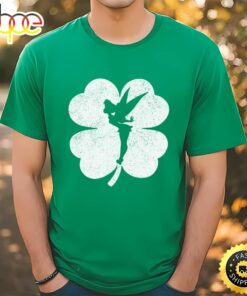 Disney Tinker Bell Shamrock Silhouette St. Patrick’s Day T-Shirt