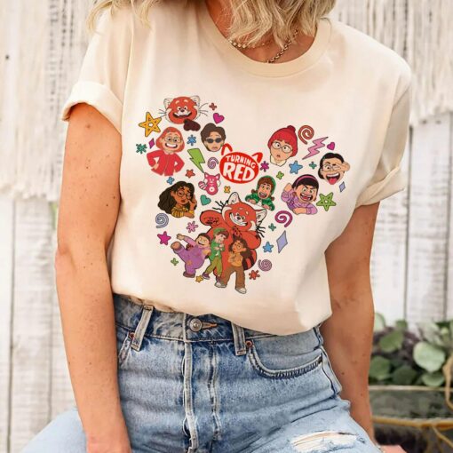 Disney Turning Red Friends Mickey Ears Shirt