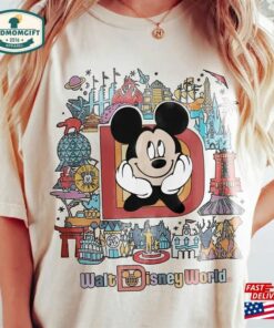 Disney Vintage Group Shirts World Tour Shirt Mickey Mouse Unisex Classic