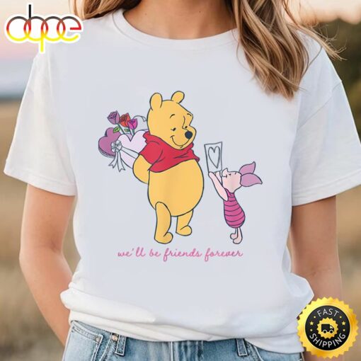 Disney Winnie The Pooh Valentine’s Day Friends Forever T-Shirt