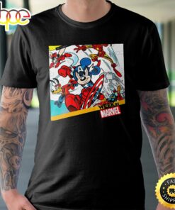 Disney &amp Marvel Mickey And Friends Were Avengers Unisex T-shirt