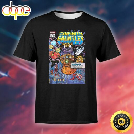 Disney &amp Marvel The Infinity Gauntlet Mickey And Friends Save The Universe Unisex T-shirt