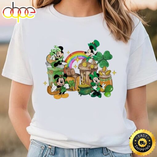 Disneyy St. Patricks Day Shirt, Green Mickey Lucky Shamrock Shirt