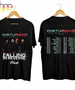 Disturbed 2024 Tour T-Shirt Black Double Sides