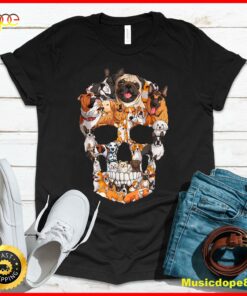 Dog Skull dogs paw lover Halloween costume men women kids T-Shirt