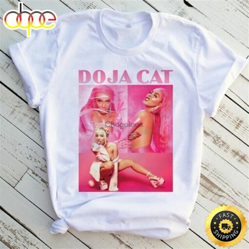 Doja Cat Hot Pink T-Shirt Unisex Cotton For Men Women Tee