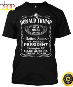 Donald Trump Old No 45 Brand New Men’s Shirt America President Maga Washington New Men T-shirt