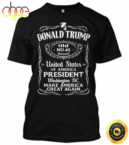 Donald Trump Old No 45 Brand New Men’s Shirt America President Maga Washington New Men T-shirt