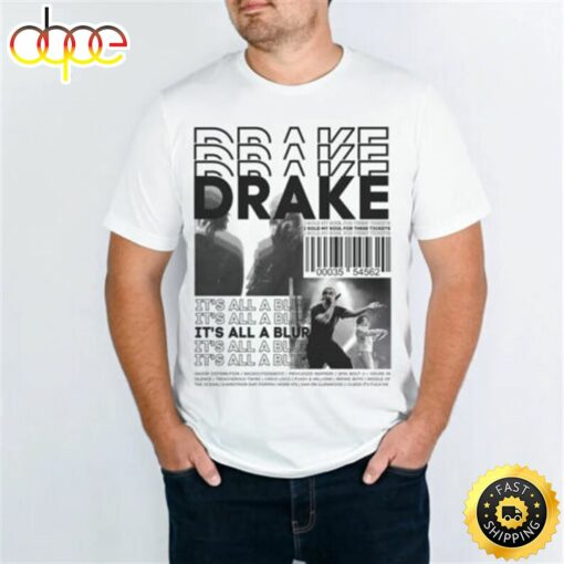 Drake Graphic Tee Its All A Blur Tour 2023 Vintage Shirt