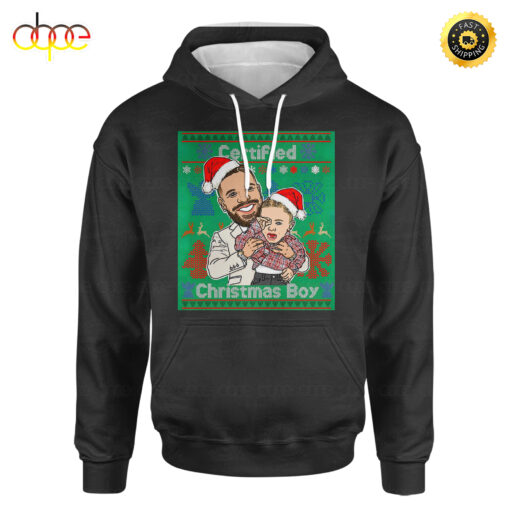 Drake Santa Christmas Boy Hoodie