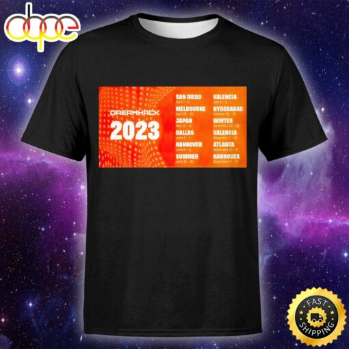 Dreamhack Announces Festival Tour 2023 Unisex Tshirt