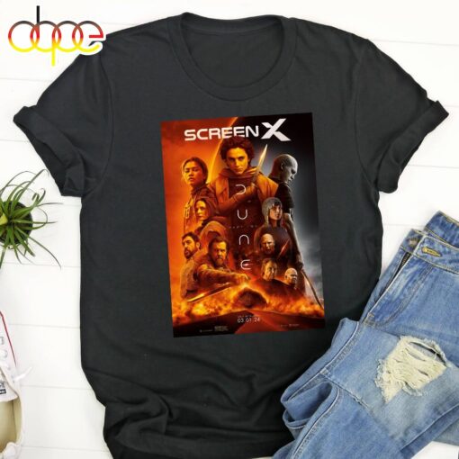 Dune Part Two 2024 Movie Poster Black T-Shirt