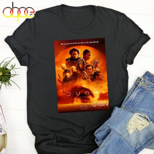 Dune Part Two Exclusive New Poster Features Unisex T-Shirt