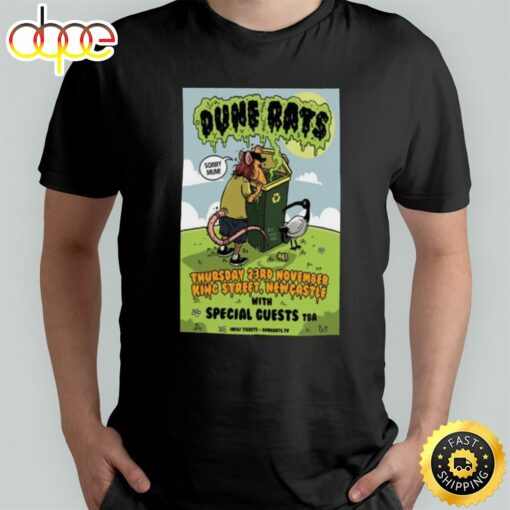 Dune Rats King Street New Castle Event Poster November 23 2023 T-shirt