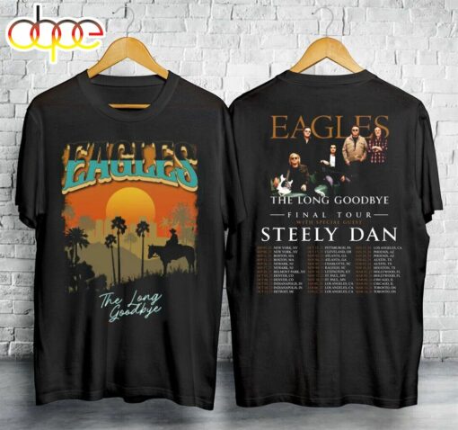 Eagles The Long Goodbye 2023 2024 Tour The California Concert T-Shirt