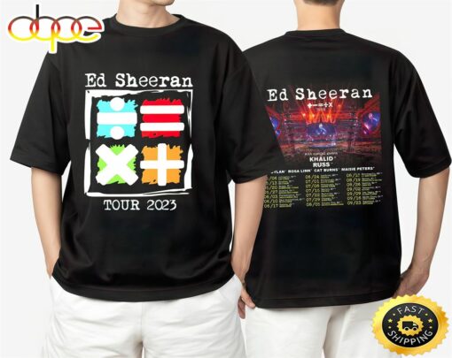 Ed Sheeran Mathematics Tour Australia Us 2023 Unisex T-shirt