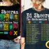 Ed Sheeran Mathematics Tour Dates Shirt For Fan Lover Unisex T-shirt