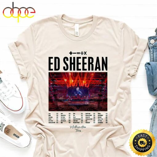 Ed Sheeran The Mathematics Tour 2023 Unisex T-shirt