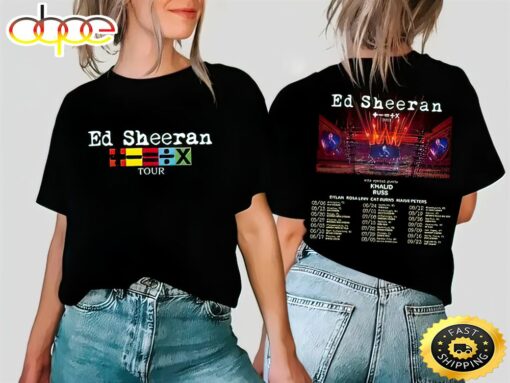 Ed Sheeran The Mathematics Tour Shirt, 2023 Ed Sheeran Concert Tee Unisex T-shirt