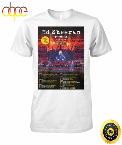 Ed Sheeran World Tour 2024 Shirt