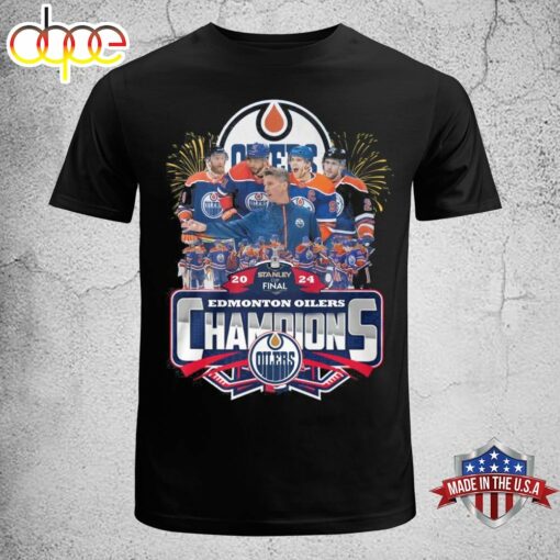 Edmonton Oilers NHL Western Conference 2024 Champions T-Shirt