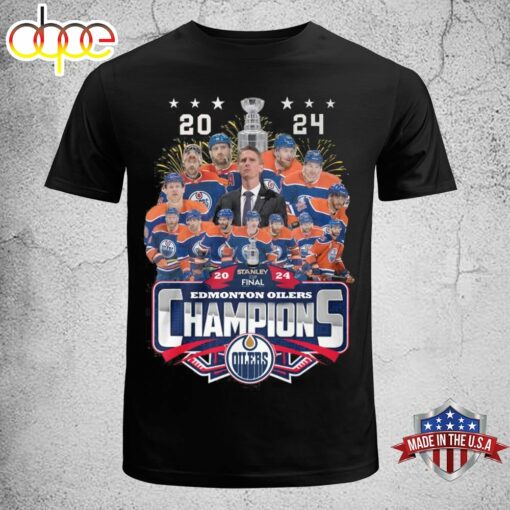 Edmonton Oilers NHL Western Conference 2024 Champions Unisex T-Shirt