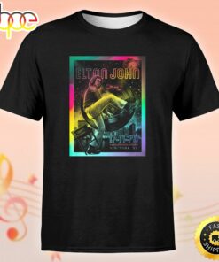 Elton John 17 11 70 50th Anniversary Rainbow Foil Edition Unisex Tshirt 1