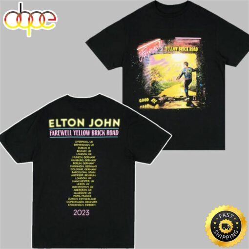 Elton John Farewell Neon Tour Euuk 2023 Tshirt