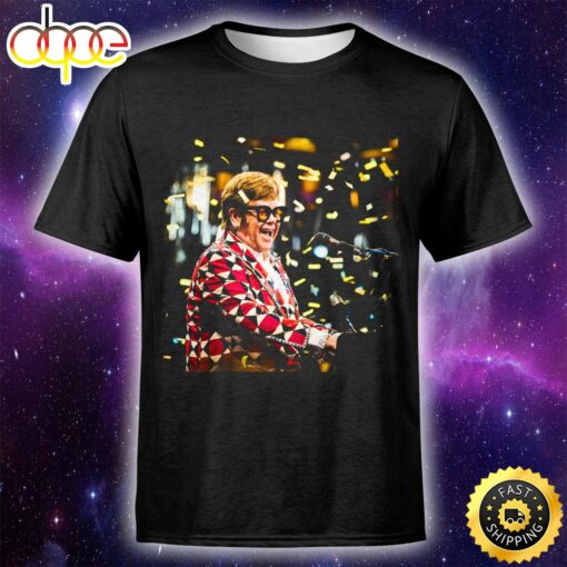 Elton John Farewell Yellow Brick Road The Final Tour – Gillette Stadium Unisex Tshirt