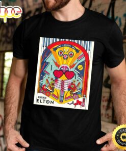 Elton John Farewell Yellow Brick Road Tour 2023 London at The O2 Unisex Black T-shirt Elton John Farewell Yellow Brick Road Tour 2023 London at The O2 Unisex Black T-shirt