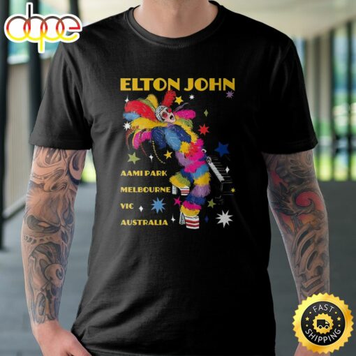 Elton John January 13 And 14 2023 Aami Park Melbourne Vic Australia Unisex Tshirt