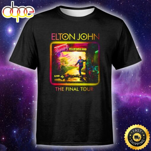 Elton John Setlist 2023 Farewell Tour Unisex Tshirt