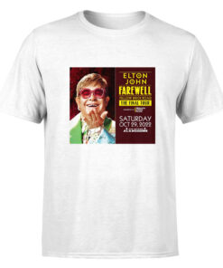Elton John The Final Tour 2022 Farewell Yellow Brick Road White Unisex Tshirt