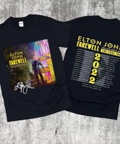 Elton John Tour 2022 Dates Farewell Yellow Brick Road Unisex Tshirt