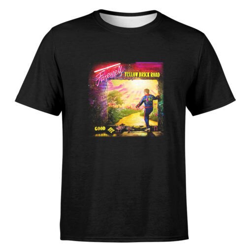 Elton John Tour 2022 Farewell Yellow Brick Road Black Unisex Tshirt