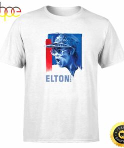 Elton John Tour 2022 November 20 Dodger Stadium Night 2 Unisex White T-shirt
