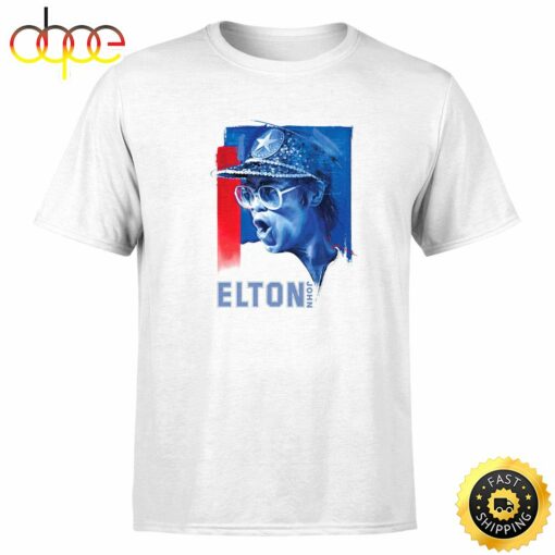 Elton John Tour 2022 November 20 Dodger Stadium Night 2 Unisex White T-shirt