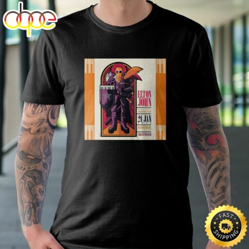 Elton John Tour Orangetheory Stadium Christchurch New Zealand January 24 2023 Unisex Tshirt